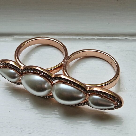RFM Rose Gold Double Finger Ring - Picture 12 of 15